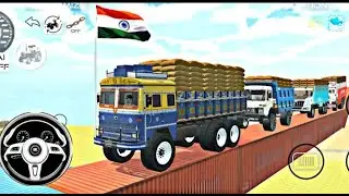 DRIVE BIG HEAVY TRUCK AND 🔥🔥🔥 LOADING STONE FROM DUMPER TRUCK IN GAME SINGHANACR