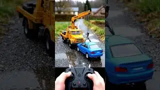 Ultra Realistic RC Tow Truck POV Miniature Recovery Vehicle in Action #Shorts #asmrrc