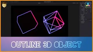 Контурный 3D-объектный куб DaVinci Resolve