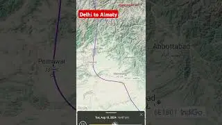 Delhi to Almaty Flight #indigo #kazakhstan #india #freevisa #travel #a320