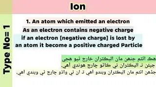 Ions, Basic Chemistry, fully explained in sindhi, #basicscience #chemistry #education #sindhi