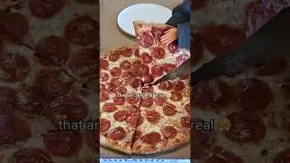 will I be able to lift this giant New York Style Pizza slice 🥺