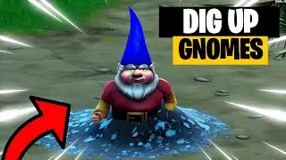 Fortnite DIG UP GNOMES from Fort Crumpet and Pleasant Park! Week 5 Challenges and Quests