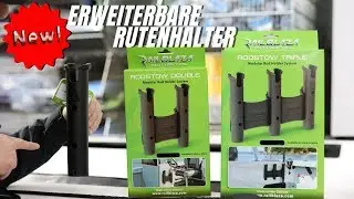 Railblaza RodStow Single, Double und Triple Rutenhalter Tube zur Wandmonatge für Boote