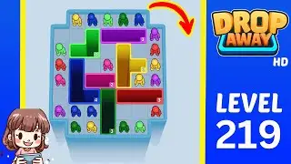 Drop Away Level 219 Solution Walkthrough