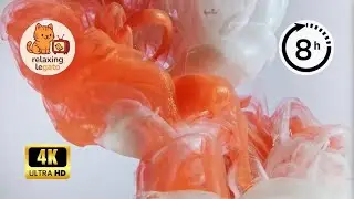 Paint in Water 🎨 | Relaxing Music | 8 Hours in 4K (Final Version)