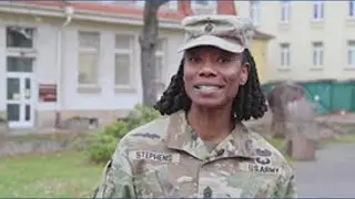 Holiday greetings from U.S. Army Command Sgt. Maj. Teneka Stephens of Salem, AL, stationed in German