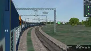 12711 Pinakini Express through 90&deg; curve 🔥🔥 | MSTS - Open Rails #Shorts