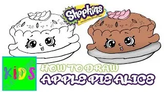 Lets Draw Apple Pie Alice - Shopkins Season 6