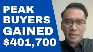 Home Buyers Who Bought Peak Market Gained $401,700 Between July 2018 to July 2023 - Time to Buy Now?