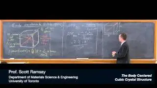 The Body Centered Cubic Crystal Structure