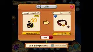 Leilani Trade|Rare Epic Butterfly Hood for a Golden Eagle Collar