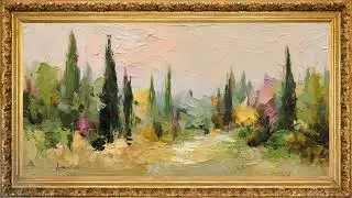 Beautiful Classical Landscape Paintings | Impressionist Style with music | tv wallpapers