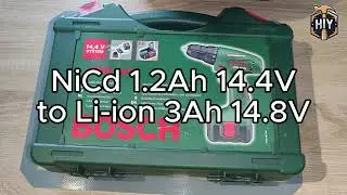 🔋 Upgrading Old Bosch 1.2 Ah NiCd Battery to 3.0 Ah Li-ion &ndash; Just 20&euro;! 🔧