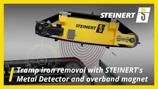 Tramp iron removal with STEINERT's Metal Detector and overband magnet