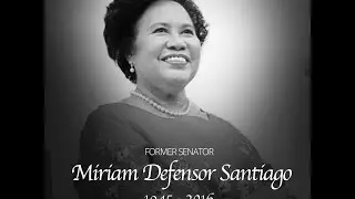 Senator Miriam Defensor Santiago Has Passed away