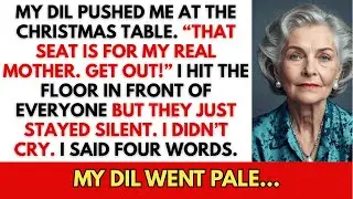 At Christmas, My Daughter-In-Law Pushed Me. “That Seat Is For My Real Mother. Get Out!”