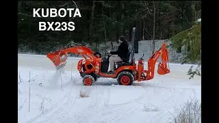 Kubota BX 23S | Snow Removal | tiny Tractor | sub-compact tractor