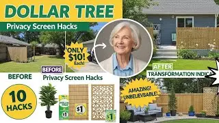 10 Dollar Tree DIY Privacy Screen Hacks That Transformed My Backyard🌿🏡