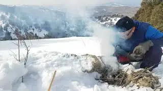 Barbecue à Beldersay dans la neige