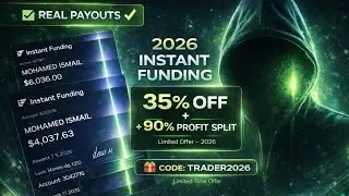 ⚡آخر تحديثات INSTANT FUNDING 2026🔥خصم 35% + مشاركة أرباح 90% TRADER2026| شرح IF MICRO & IF STANDARD🚀