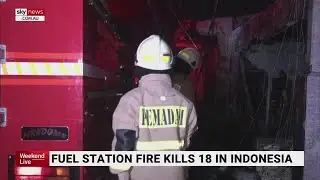 Fuel station fire kills at least 18 people in Indonesia