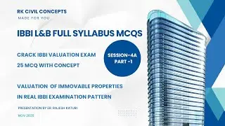 Session 4A Part 1 Valuation of Immovable Properties | Crack IBBI Valuer Exam Fast Complete MCQs 