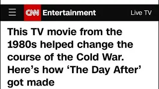 The Day After (TV Movie): remix. It helped prevent nuclear war in the 80s. Will it prevent WW3 now?