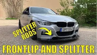 Установка сплиттера передней кромки и тяг сплиттера (BMW F30/F31)