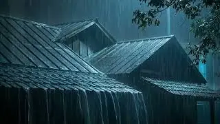 Fall into Deep Sleep Tonight with Heavy Rain & Thunder on Old Rusty Roof