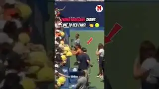EMMA RADUCANU SHOWS LOVE TO HER FANS AT THE US OPEN!👏🏻🎾#EmmaRaducanu #USOpen #Tennis #WTA