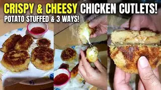 Crispy & Crunchy Chicken Stuffed Cutlets | Easy Snack Recipe at Home | Mom’s Comfort Food