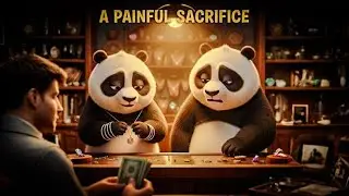 Poor Panda Sold His Wife&rsquo;s Jewelry for His Kids&hellip; | Emotional Cartoon Story