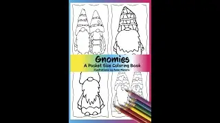 Gnomies A Pocket Size Coloring Book illustrations by Anne Manera