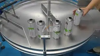 AILE Turntable Aerosol Bottle Feeding Machine Plastic Bottle Collector Glass Bottle Feeder Aerosol