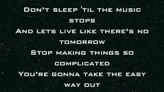 The Fastest Kid Alive - Don't Sleep 'Til The Music Stops Lyrics HD
