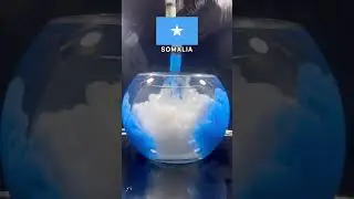 🇸🇴 Somalia Flag Color Mix in Water Satisfying Ink Drop Experiment #shorts #colormixing #asmr