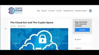 The Cloud Act and Crypto