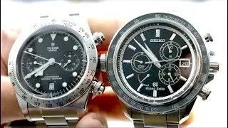 Grand Seiko vs Tudor Black Bay Chronograph SBGB003 vs Tudor Heritage Black Bay Chronograph 79350