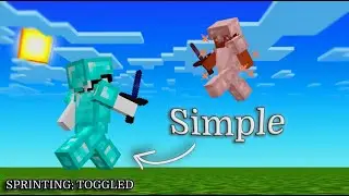 HOW to get TOGGLE SPRINT for Minecraft Bedrock (FREE and no client)