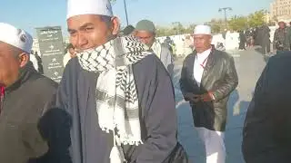 مسجد قباء مدینہ منورہ کے باہر کا منظر 