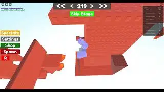Doing a really difficult jump in stage 219 of this difficulty chart obby