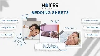 Homes Perception Wrinkle Free Cotton Bed Sheets | Best Bedding Sheets | Homes Perception