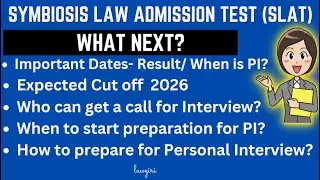 SLAT 2026 Expected Cut off For SLS Pune, Noida, Nagpur, Hyderabad|Date of Result & Payment|Interview