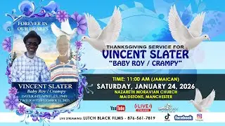 Thanksgiving Service For The Life Of Vincent Roy Slater