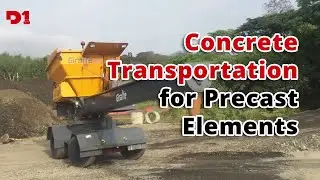Efficient Concrete Transportation for Precast Elements: From Batching Plant to 3D Mould
