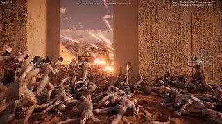 100,000 ZOMBIES VS 2 SHERMAN TANKS (FULL AUTO)