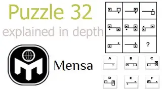 Подробное объяснение головоломки 32 из теста IQ Mensa Norway