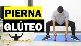 ⭐Día 15/100 Rutina para PIERNAS Y GLÚTEOS sin pesas/ Ejercicios femorales fácil/ Adryán Medellín