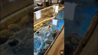 Мы добавили в эту конструкцию источник воды. Посмотрите... #декор #эпоксиднаясмола #смолистаяэпок...